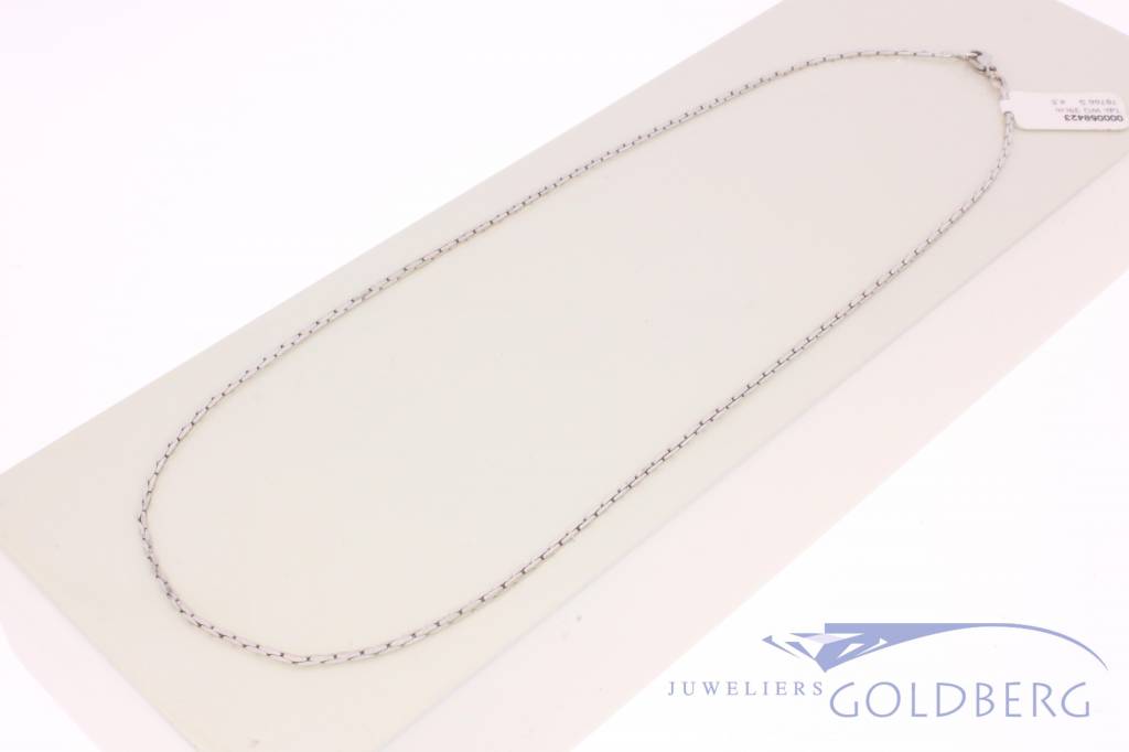 Dunne witgouden ketting -