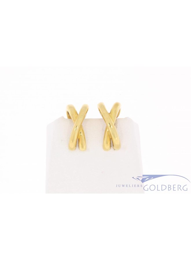 Vintage 18 carat gold Paloma Picasso earclips Tiffany & Co.