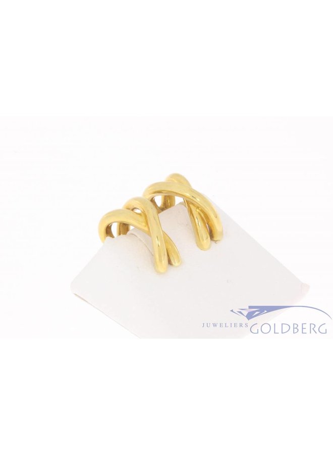 18k gold vintage Tiffany & Co. clip-on earrings
