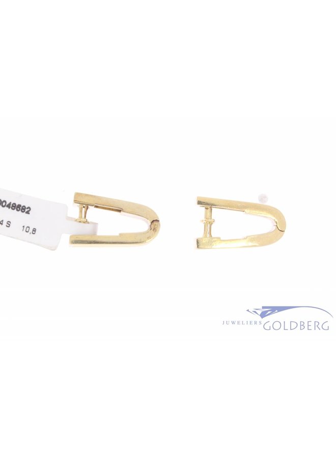 Uniquely shaped vintage 14 carat gold cufflinks