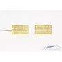 Vintage 14 carat gold edited rectangular cufflinks