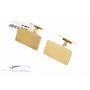 Vintage 14 carat gold edited rectangular cufflinks