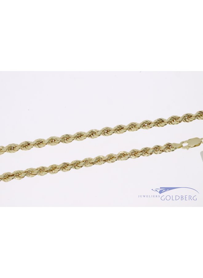 14k gold rope chain 4,7mm 70cm