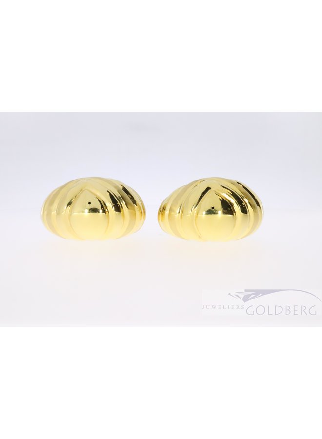 Large 18k gold earrings