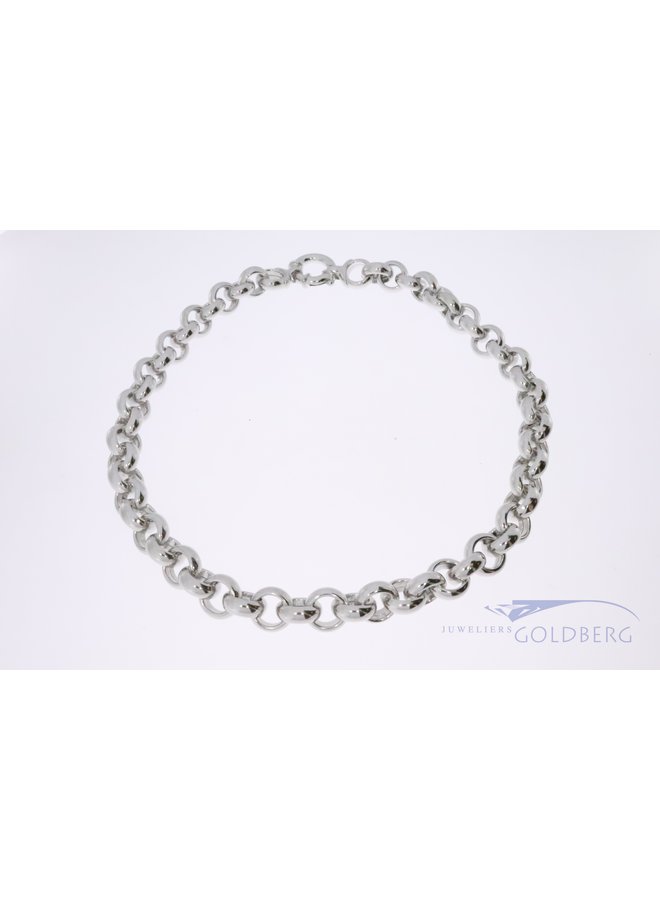 925 silver jasseron neckless 12 mm