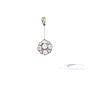 Subtiele Art Deco hanger met bolsjewiek diamant