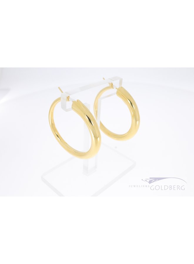 14k premium Italian hoop earrings