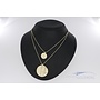 14k yellow gold coin choker