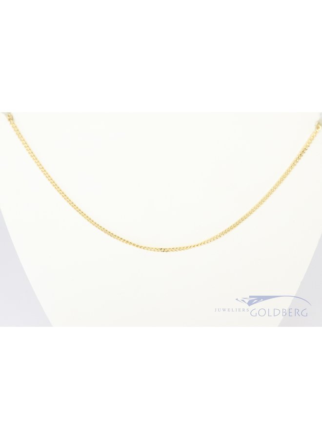 klassieke 14k gourmetschakel collier