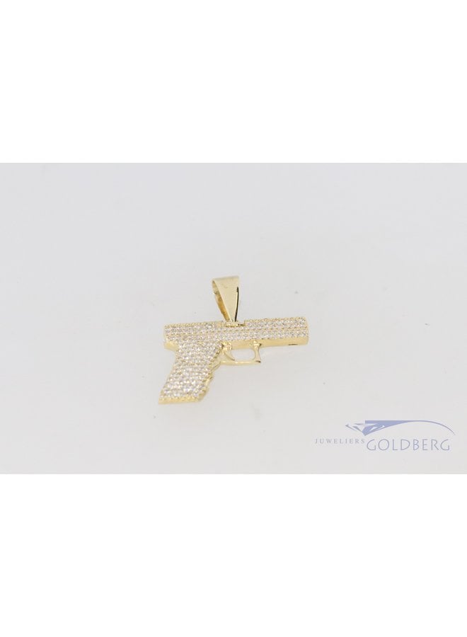 14k gold premium zirconia pistol