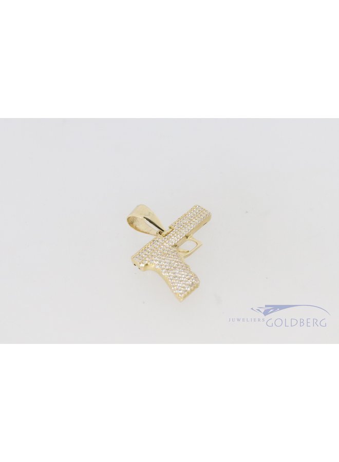 14k gold premium zirconia pistol