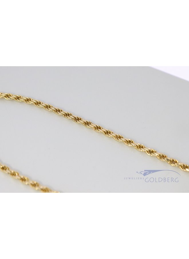 14k gold rope chain 42 cm