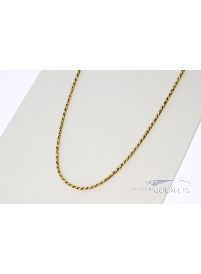 14k gold rope chain 42 cm