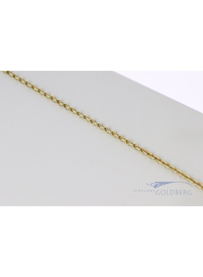 14k gouden jasseron collier 42cm