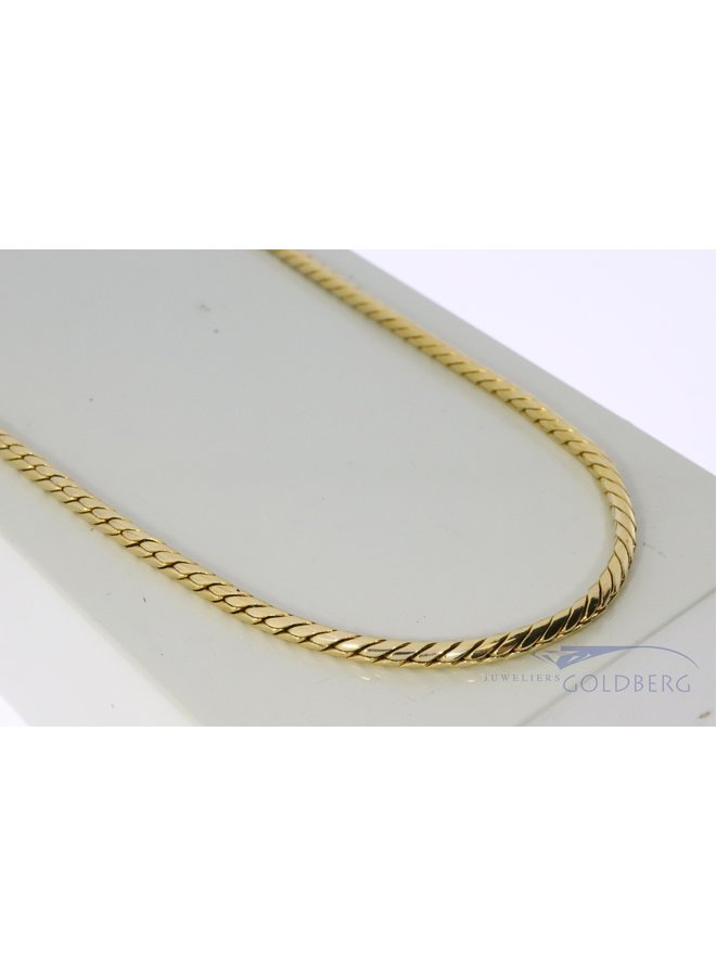 14k gold heavy foxtail necklace