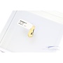14k gouden, dunne strakke moderne hanger 17x7mm