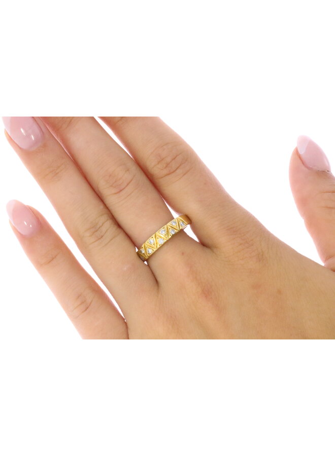 18k gold vintage ring alliance