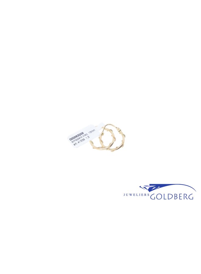 14k Creolen gold 15 mm