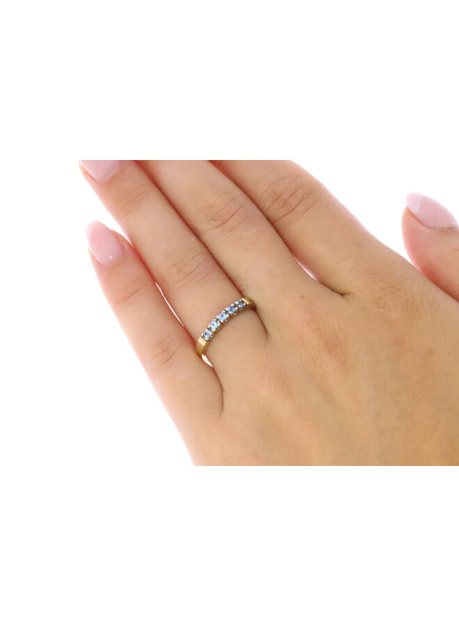 14k gouden ring topaas iceblue