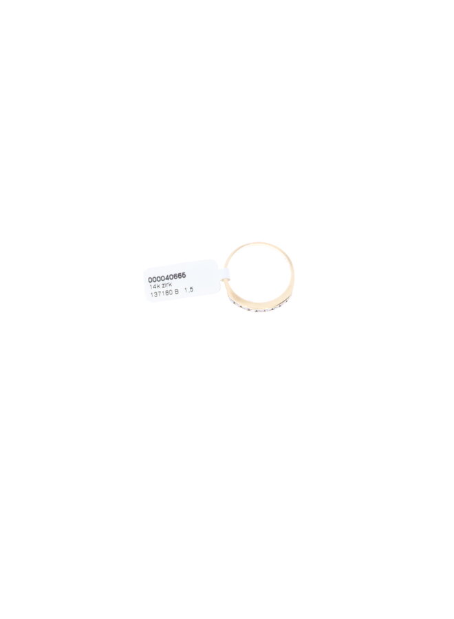 14k gold vintage ring zirconia
