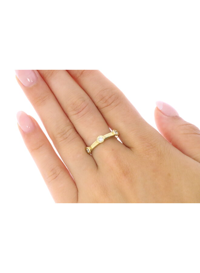 14k gouden vintage ring briljanten 0.24kt