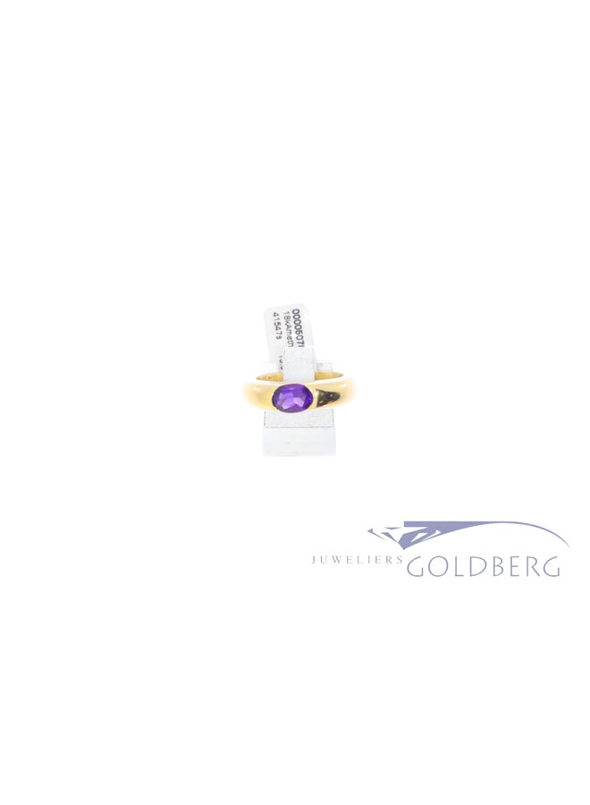 18k gold ring Amethyst