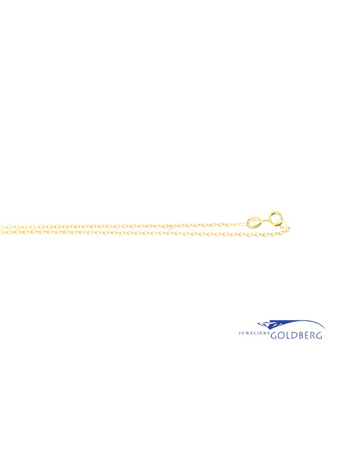 14k ankercollier goud 50 cm