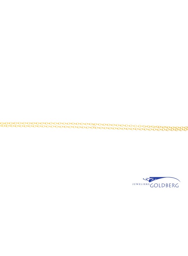 14k gold anchor necklace 50 cm