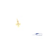 14k cross vintage charm gold with zirconia
