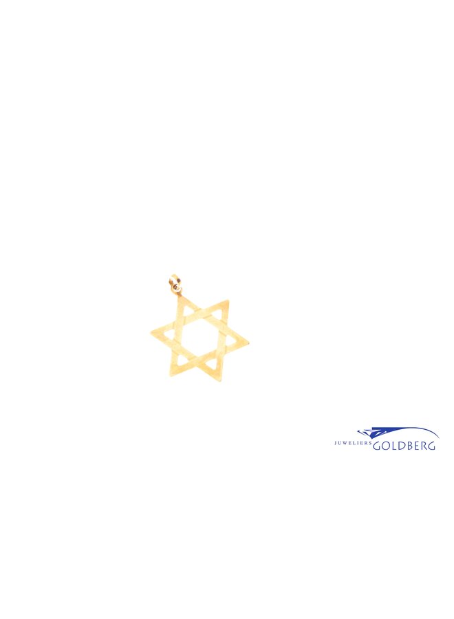 18k gold Star of David charm