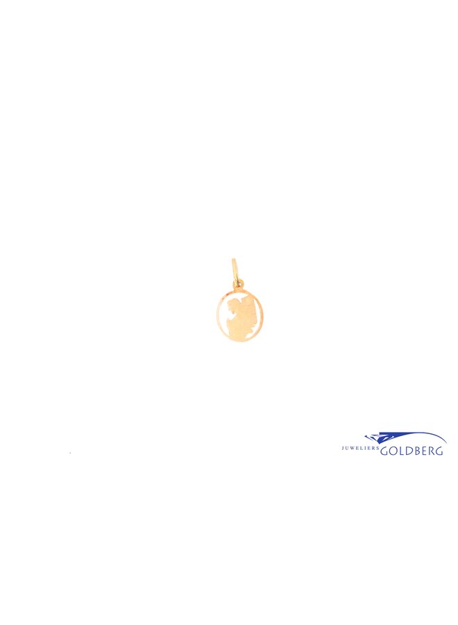 18k angel charm gold