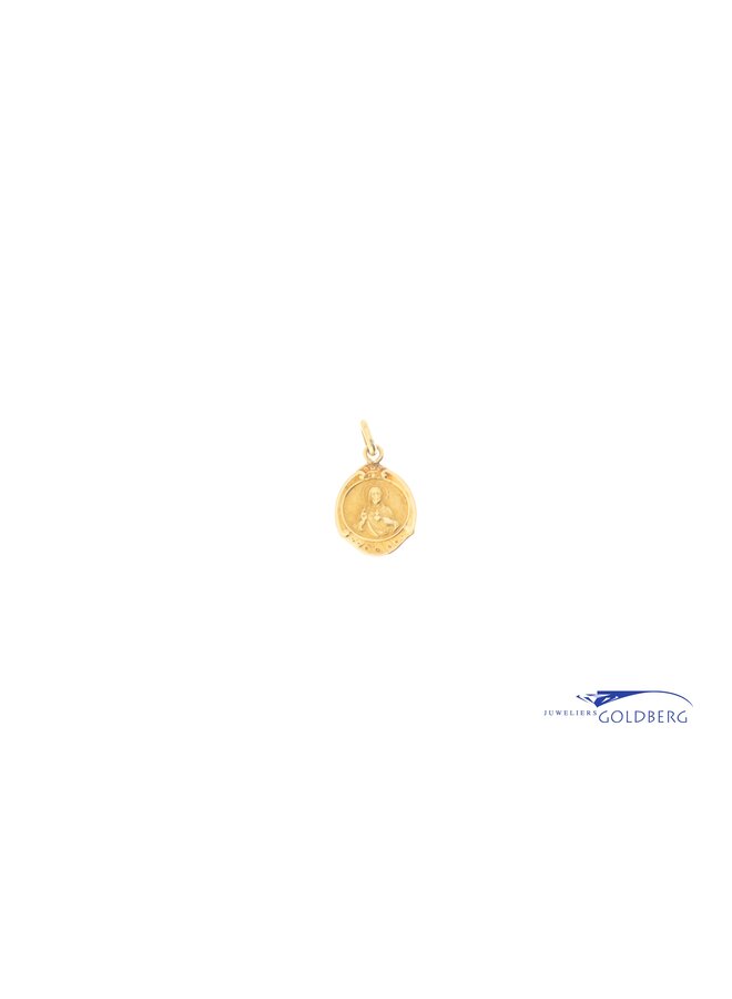 18k Maria Jezus gold charm