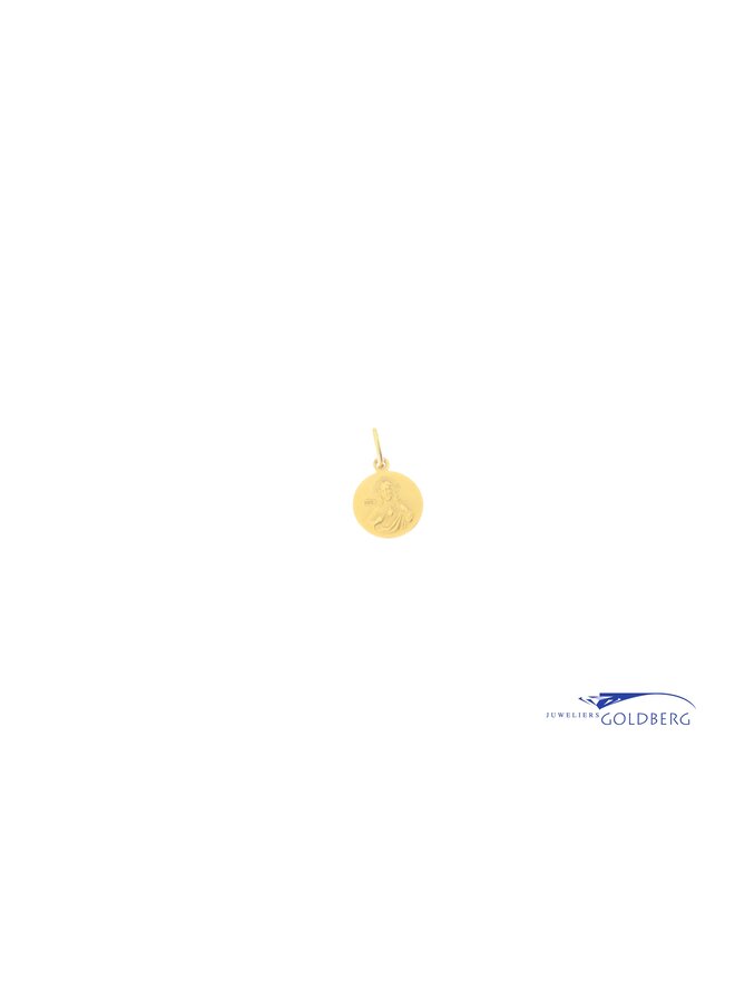 14k gold medallion Maria charm