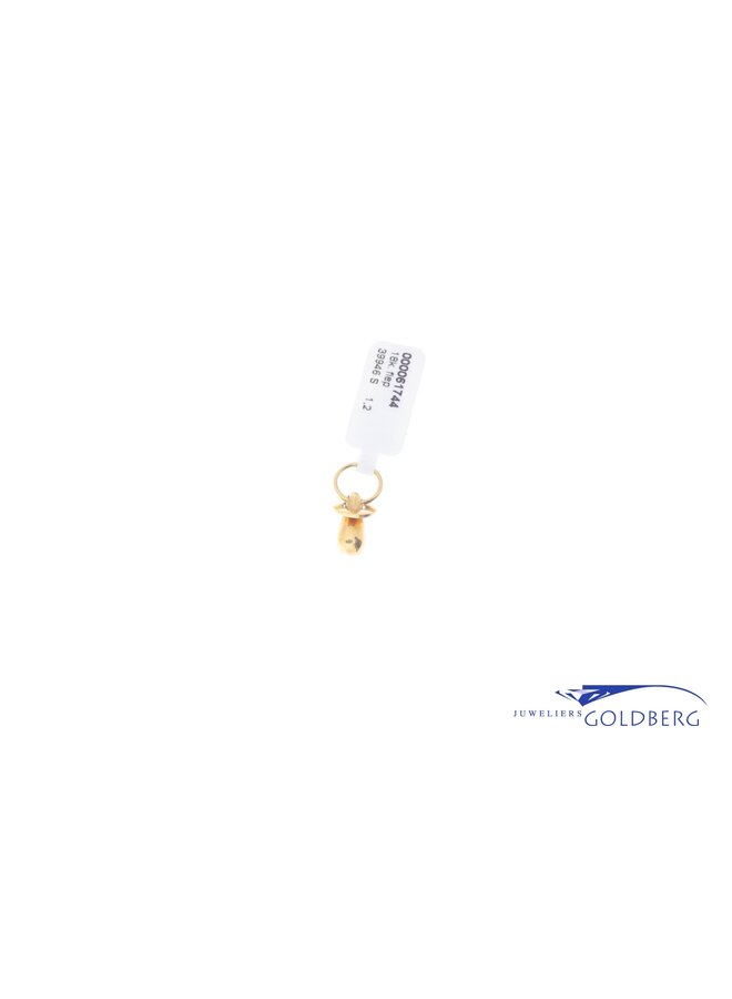 18k gold pacifier charm