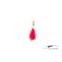 14k pendant red coral gold