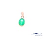 14k gouden hanger groene steen