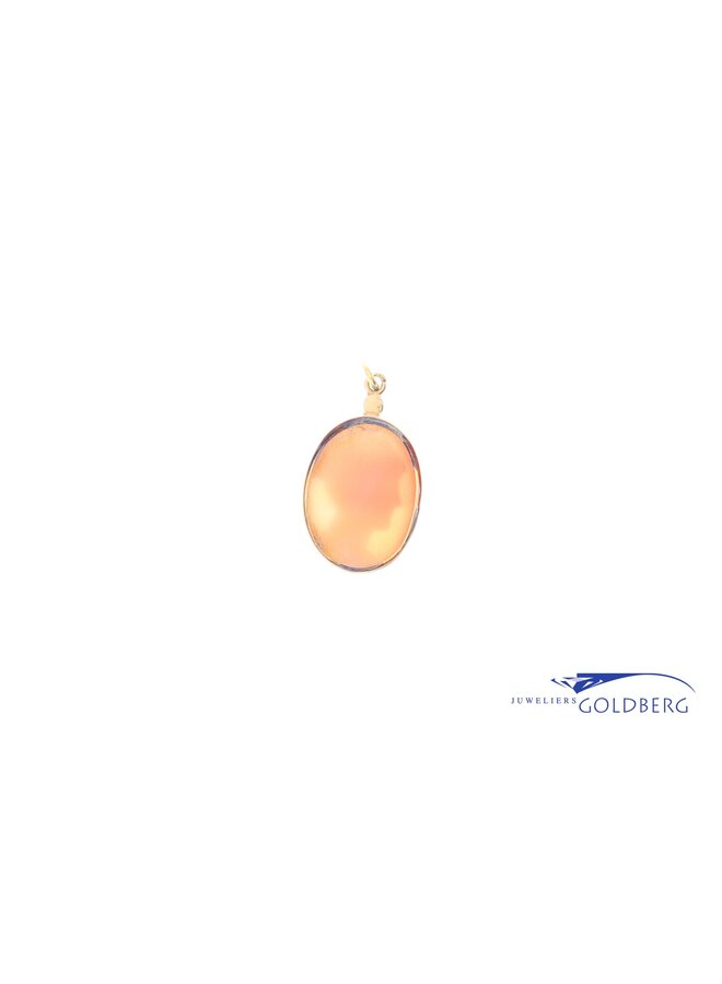 14k Cameo pendant gold