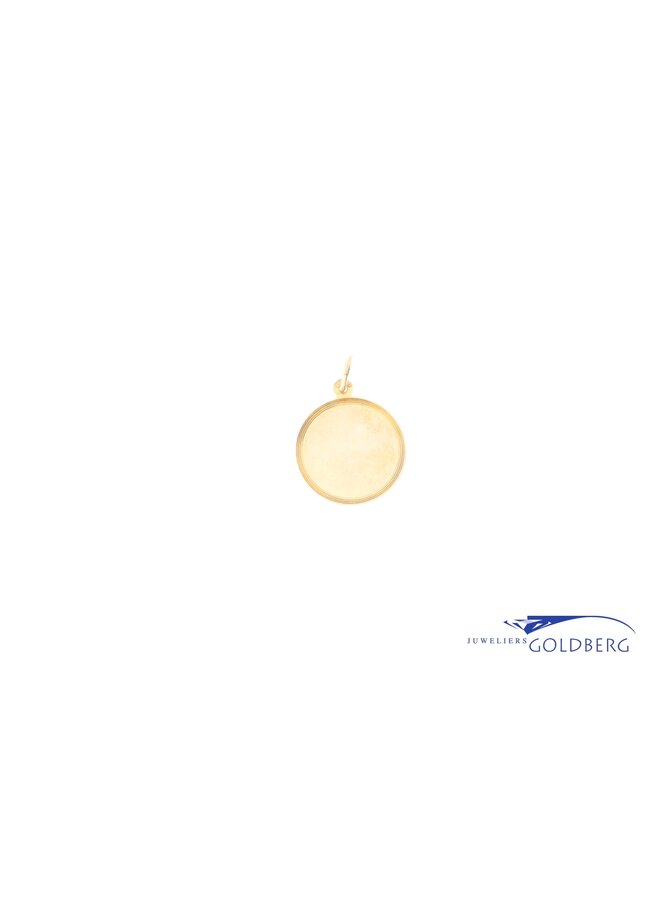 14k Gemini pendant gold