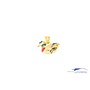 18k golden  Duck enamel
