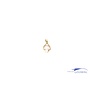 14k Zirconia pendant gold