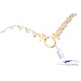 14k ketting bicolor collier zirkonia