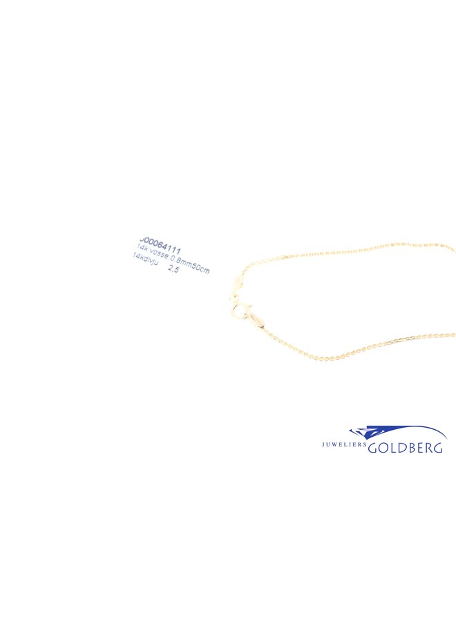 14k Vossenstaart ketting goud