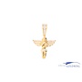 14k Zirkonia engel goud hanger
