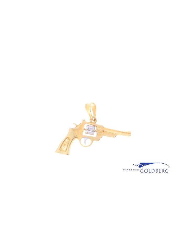 14k Colt pendant bicolor gold