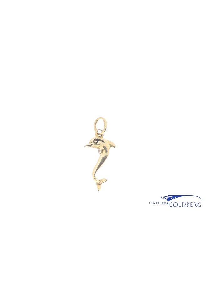 14k Dolphin gold pendant
