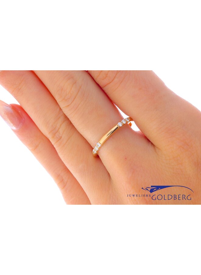 14k gold vintage ring brilliants