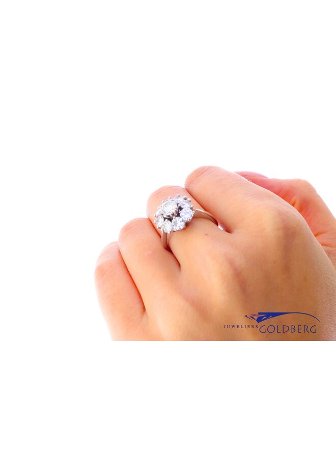 14k white gold ring diamond