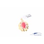18k gouden vintage hanger met bloedkoraal