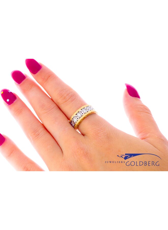 18k gold vintage ring brilliants