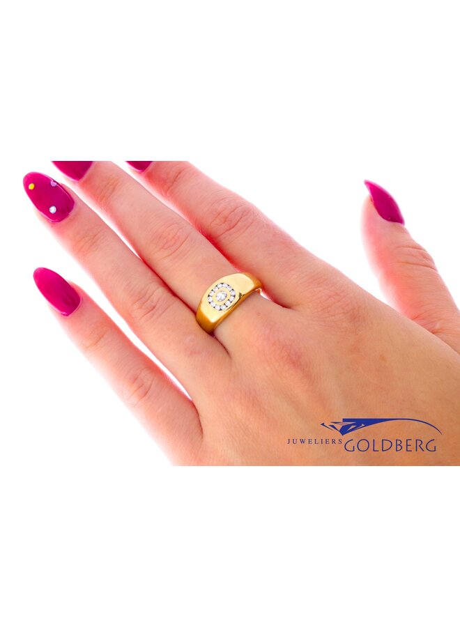 18k gold Vintage ring brilliants